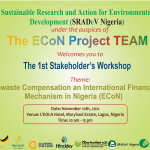 The 1st E-waste Compensation as an International Financing Mechanism in Nigeria (ECoN) Project Stakeholders’ Workshop